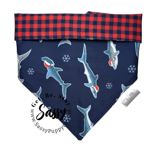 Santa Jaws Reversible Snapdana™ – Handmade Holiday Edition
