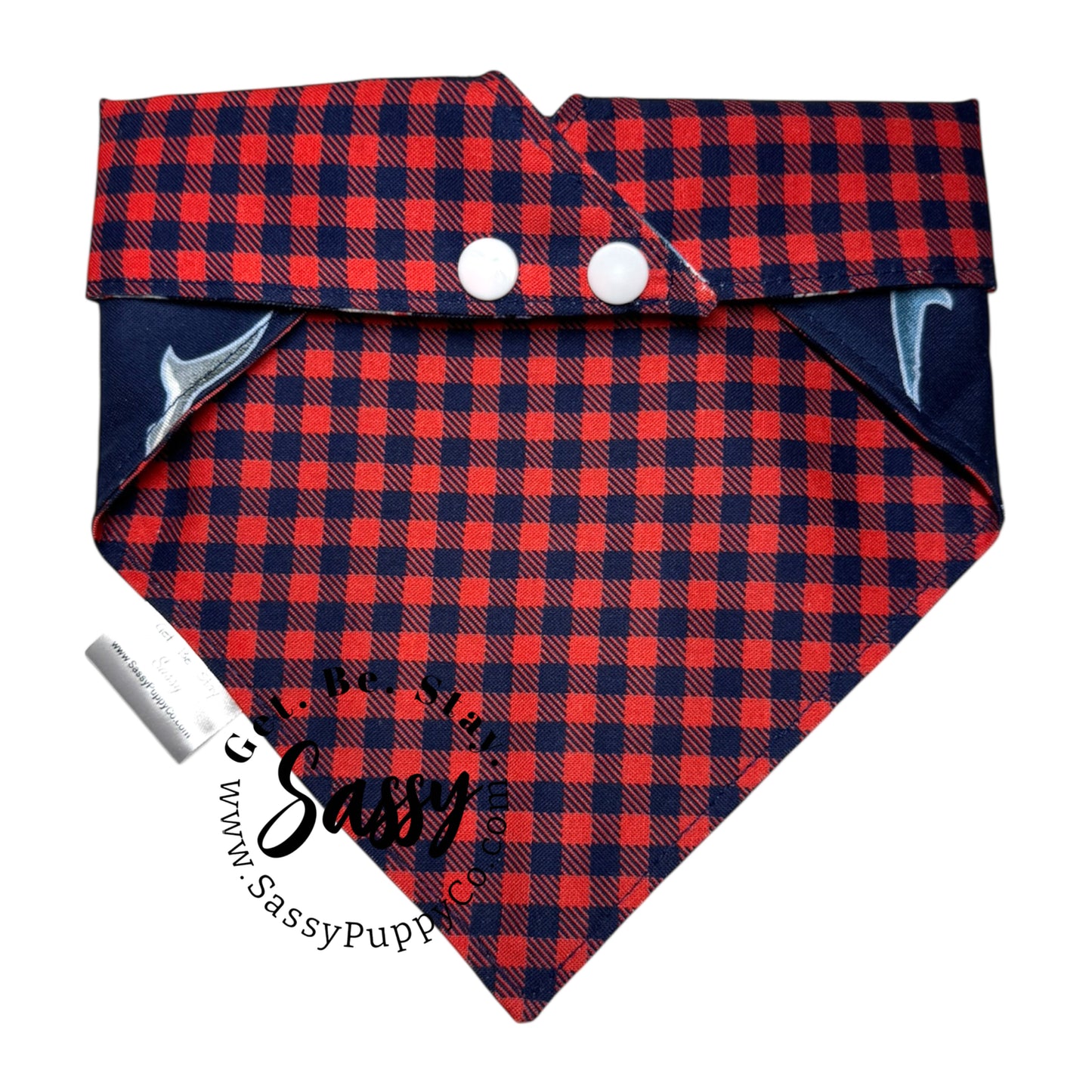 Santa Jaws Reversible Snapdana™ – Handmade Holiday Edition