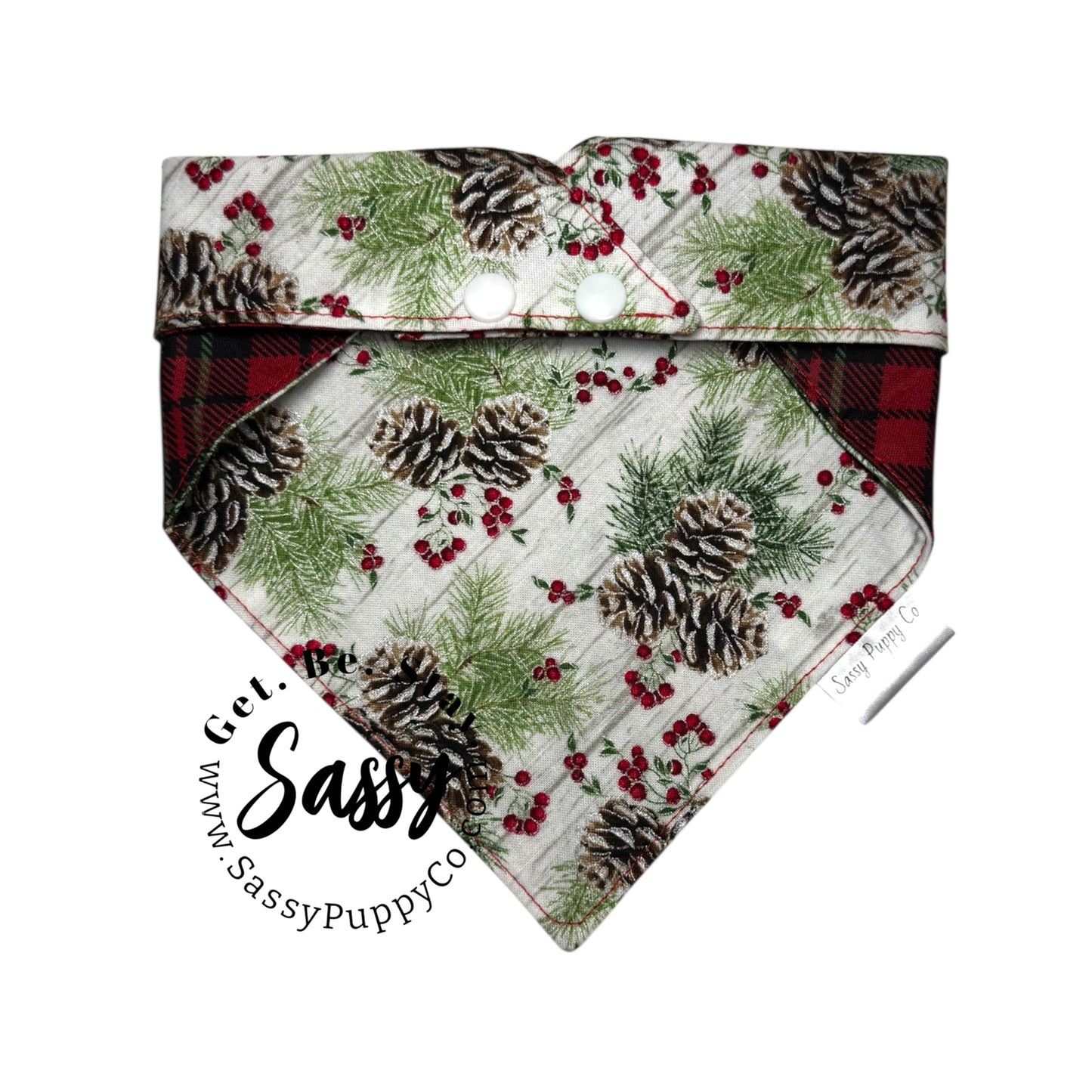 Cabin Pines Reversible Snapdana™ – Handmade Winter Edition