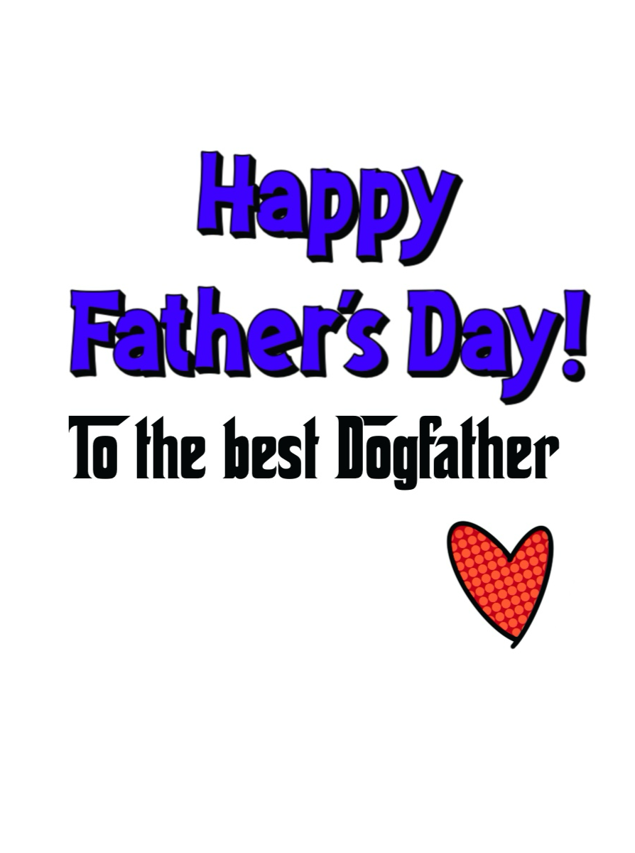 Australian Shepherd Fathers Day Card 5”x7”
