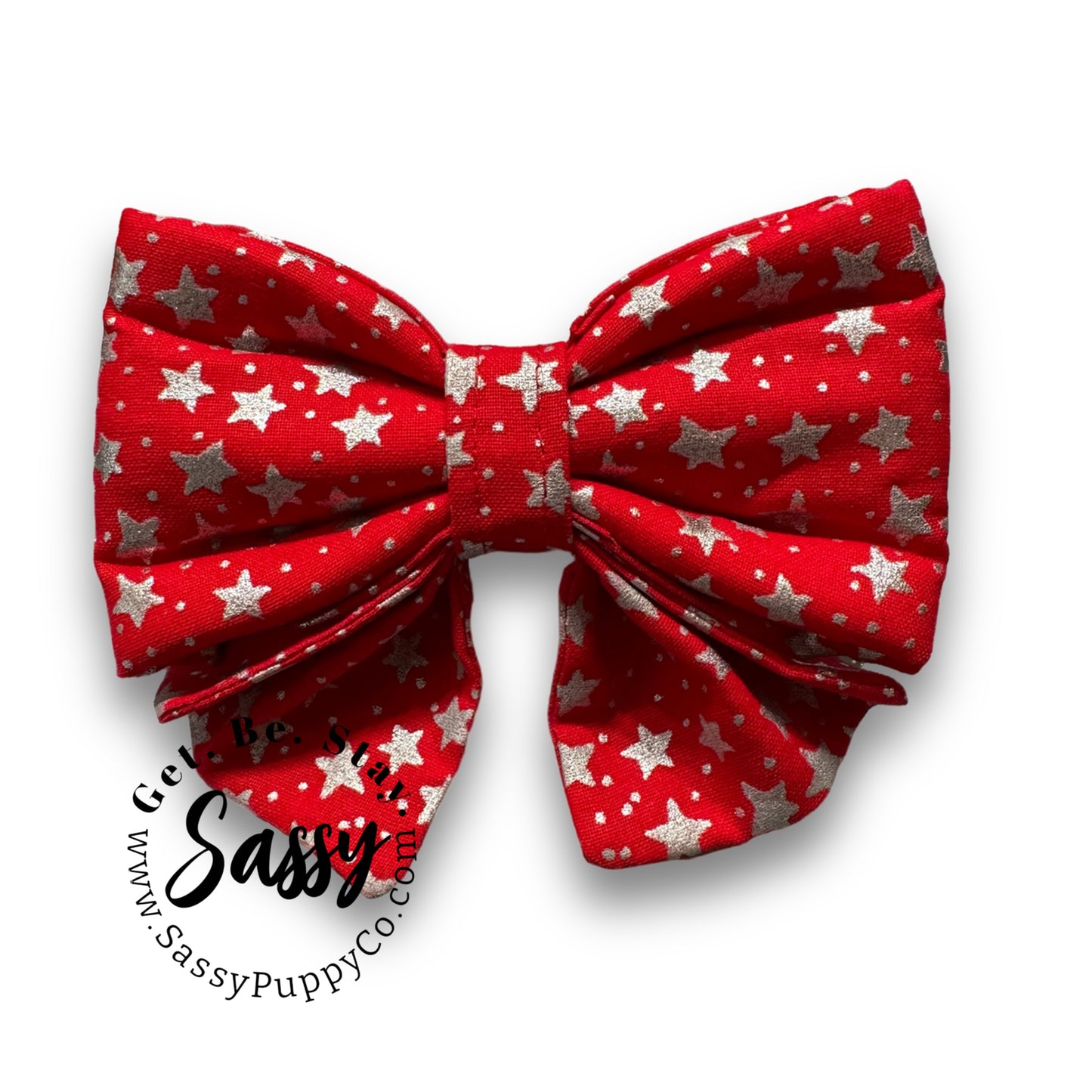 Silver Stars Fancy Jabot Style       Phat-Tie