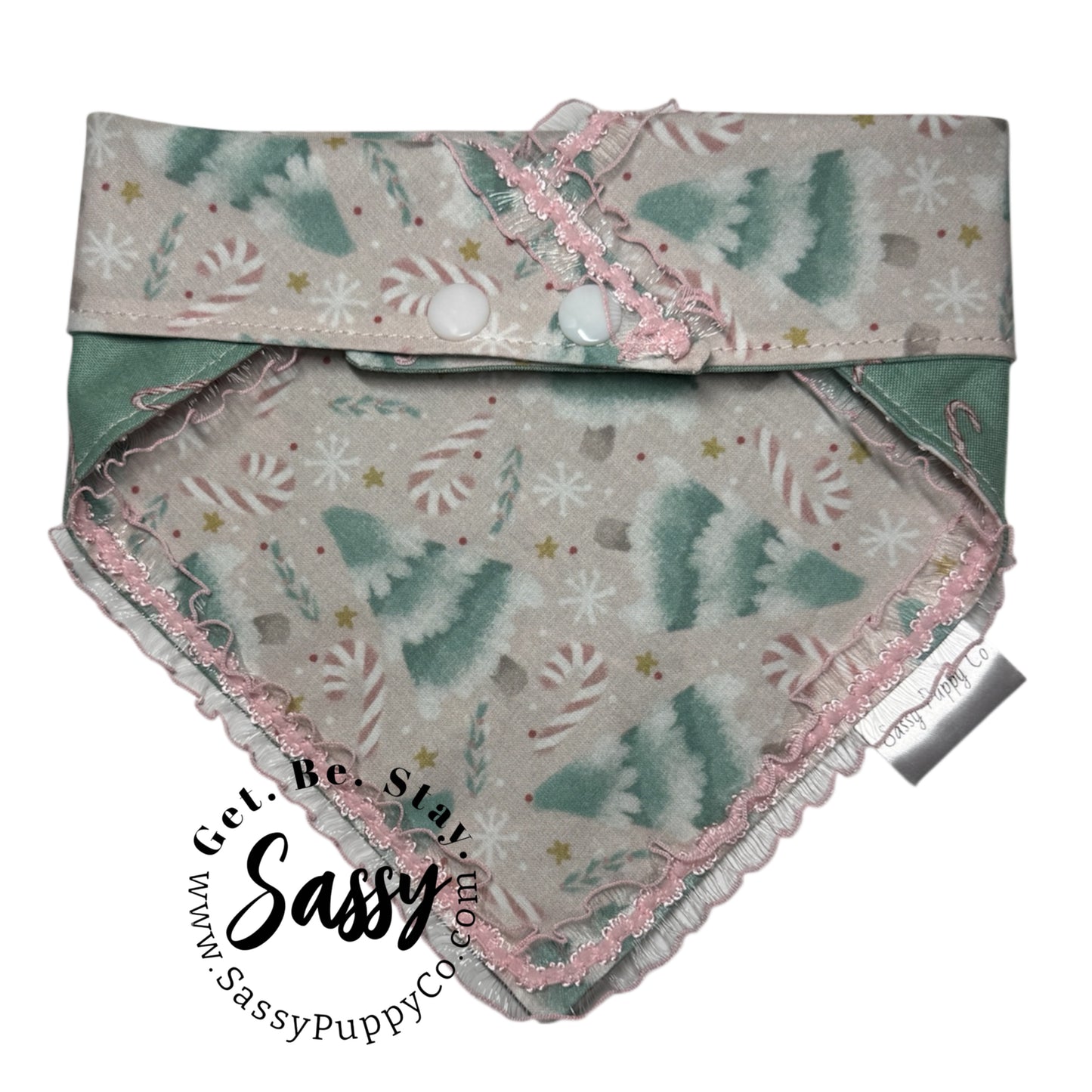 Sugarplum Pines Fancy Reversible Snapdana™ – Handmade Winter Wonderland Edition