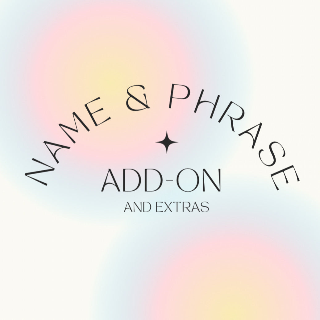Extras and Add On Items