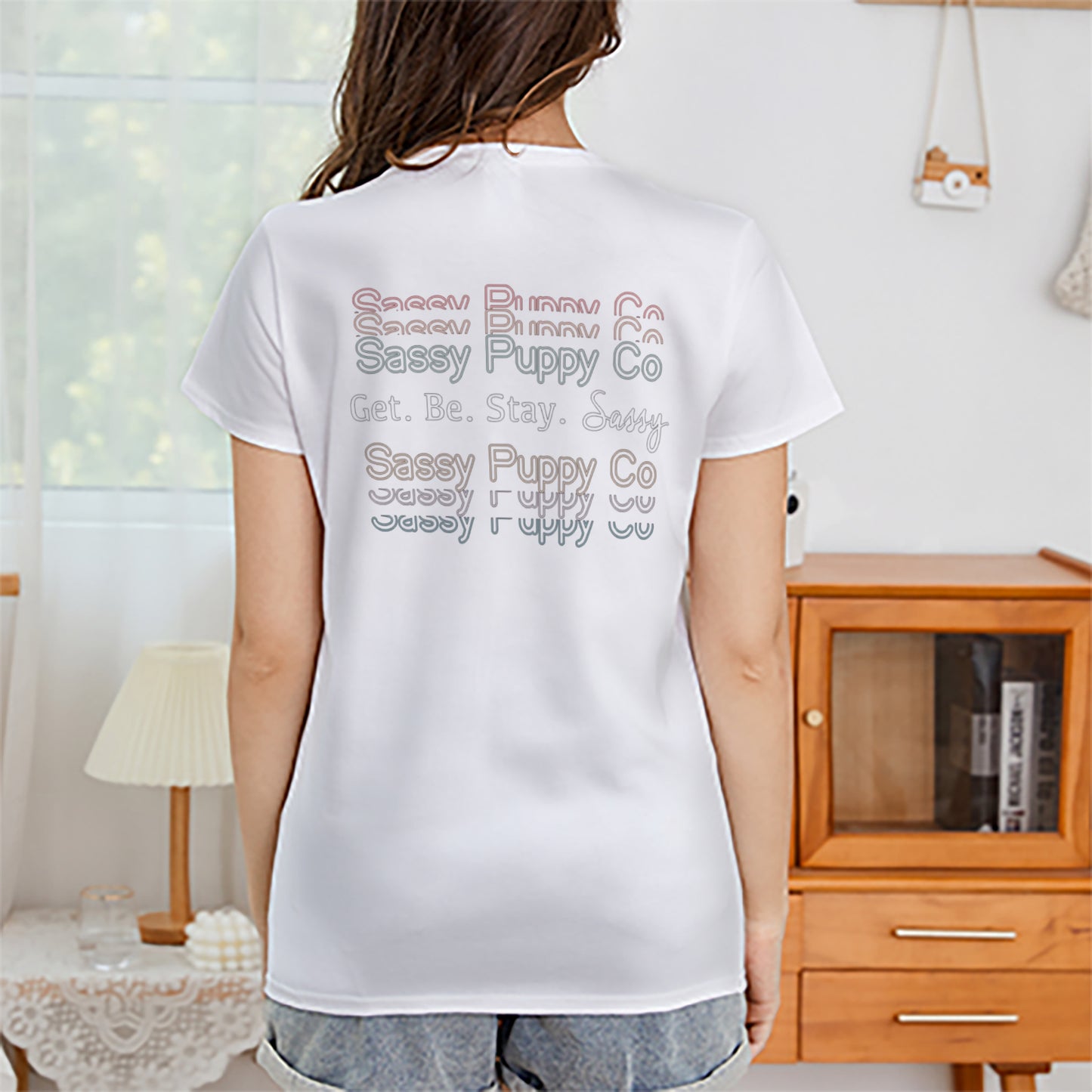 Women's Sassy Puppy Co Logo T-shirt