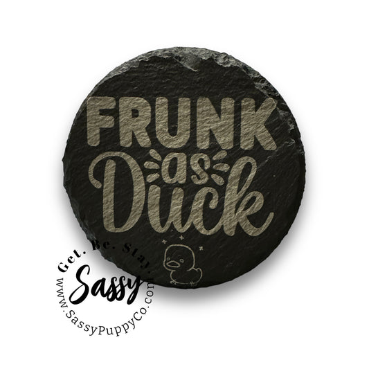 Frunk As Duck Slate Coasters