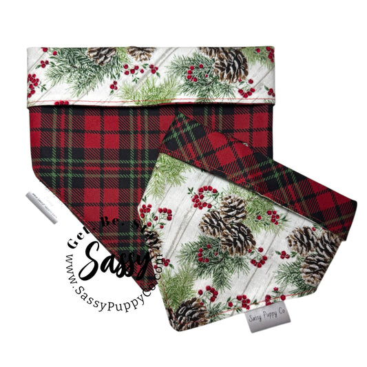 Cabin Pines Reversible Snapdana™ – Handmade Winter Edition