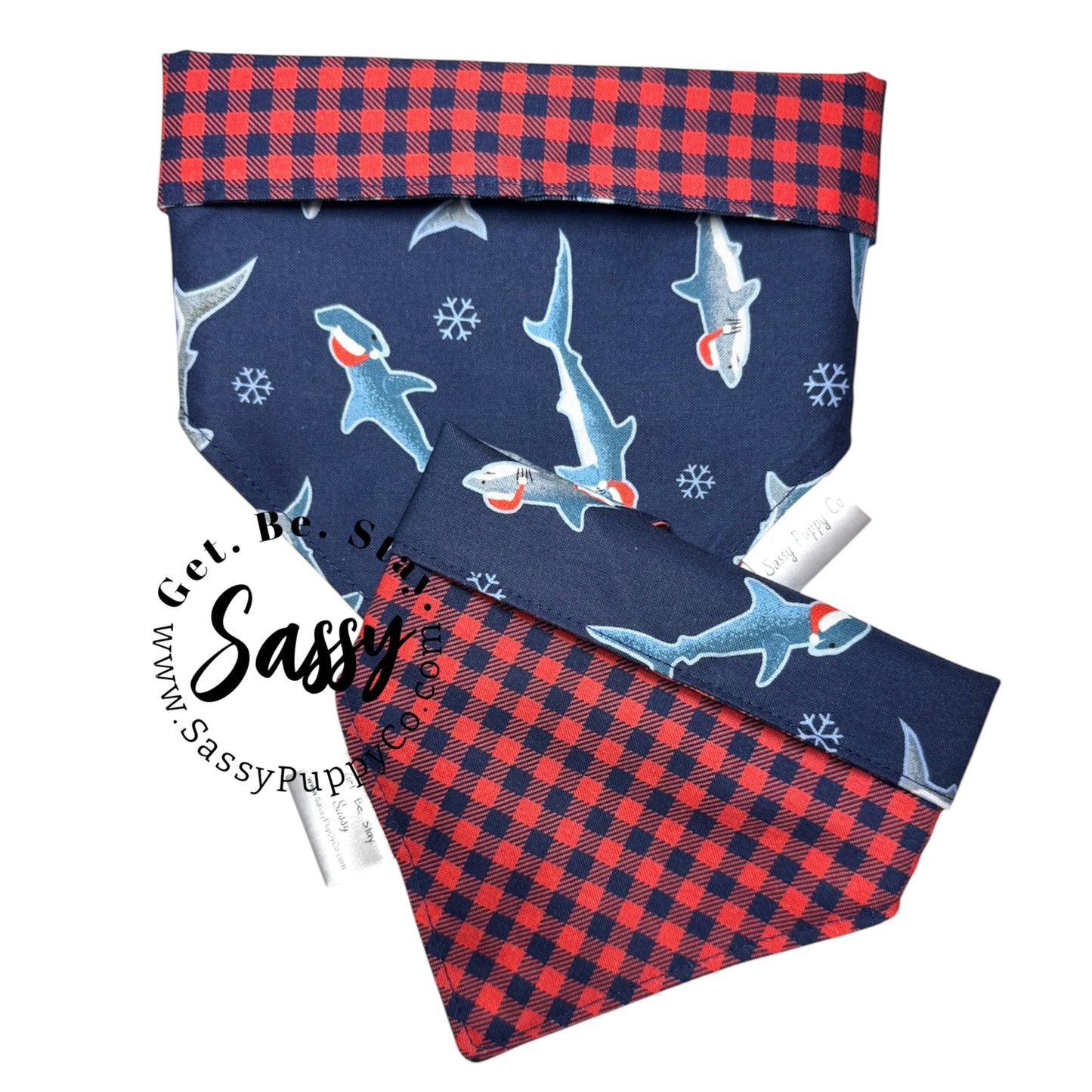 Santa Jaws Reversible Snapdana™ – Handmade Holiday Edition