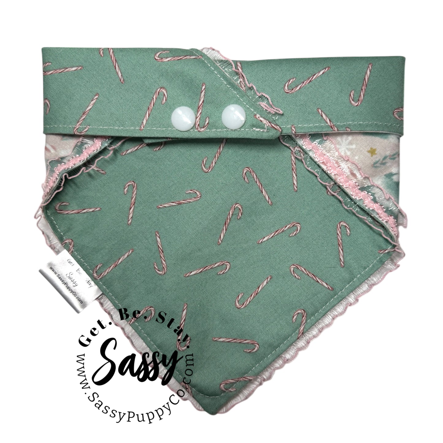 Sugarplum Pines Fancy Reversible Snapdana™ – Handmade Winter Wonderland Edition