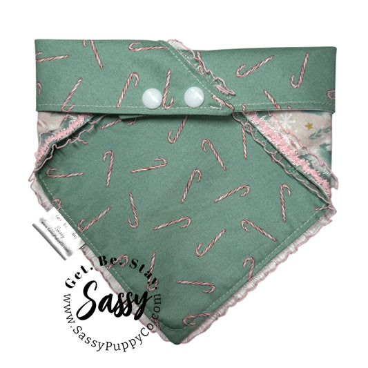 Sugarplum Pines Fancy Reversible Snapdana™ – Handmade Winter Wonderland Edition