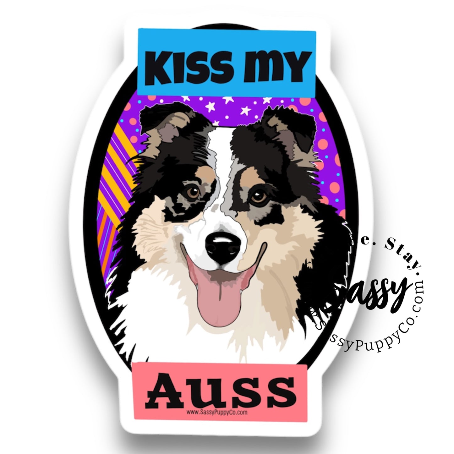 Kiss My Auss Decal