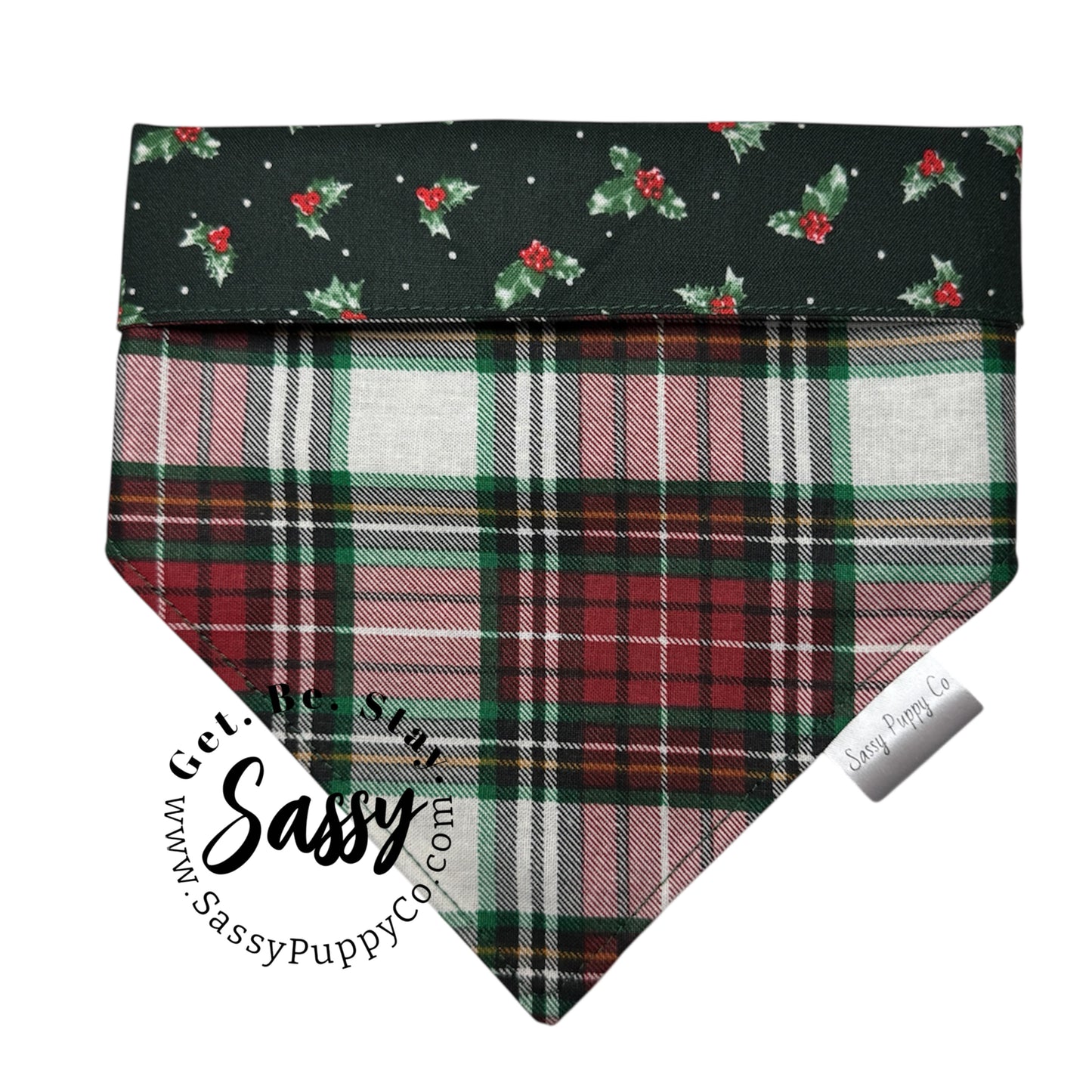 Mistletoe & Tartan Reversible Snapdana™ – Handmade Holiday Edition
