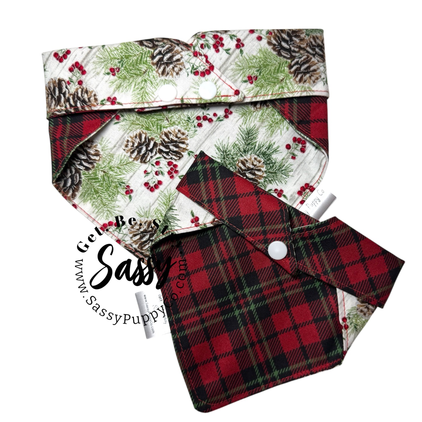 Cabin Pines Reversible Snapdana™ – Handmade Winter Edition