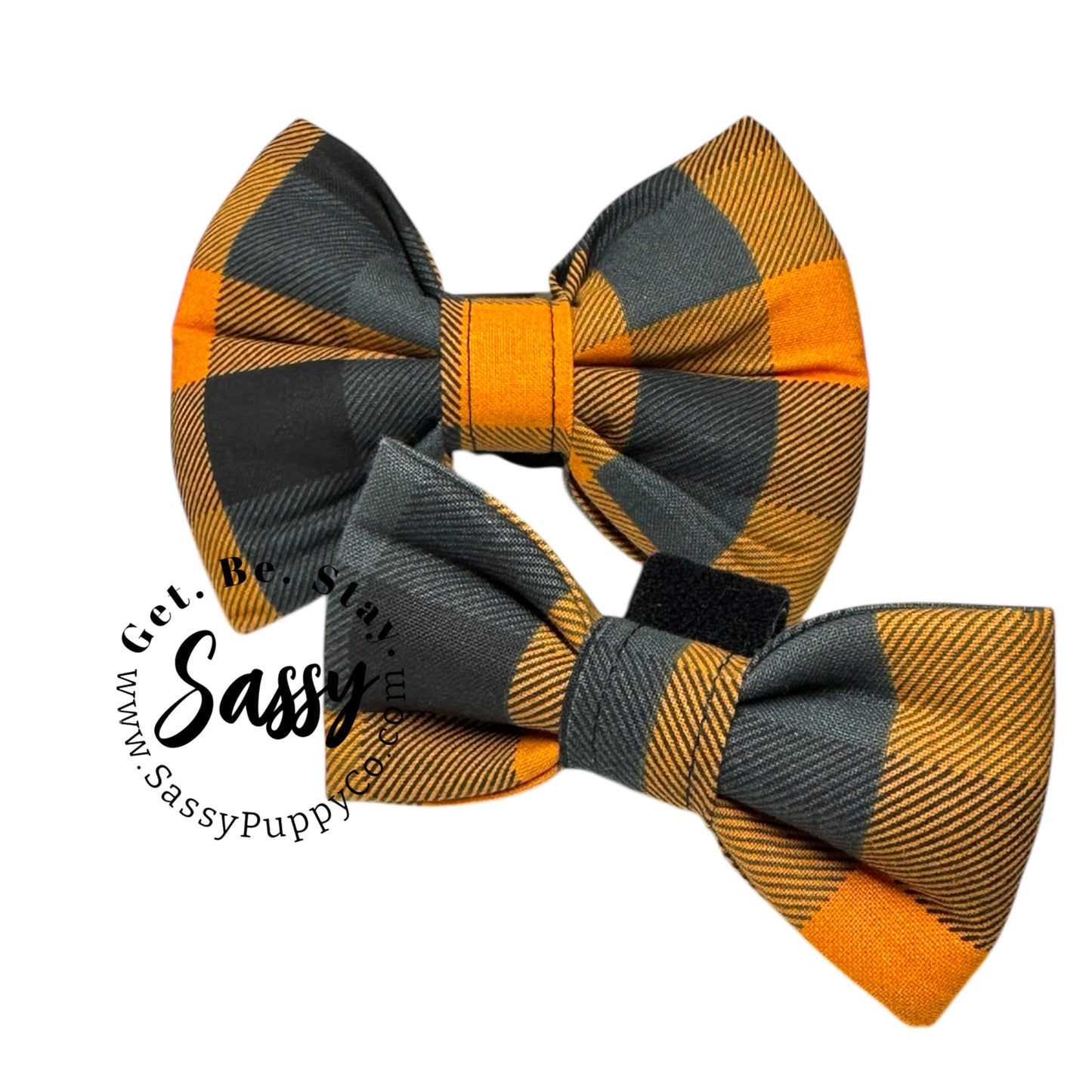 Orange Plaid Phat-Tie