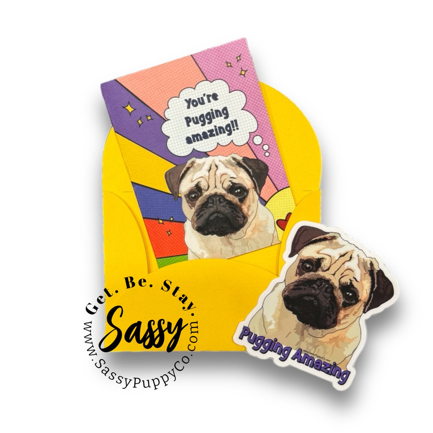 You’re Pugging Amazing Mini Card & Sticker Set