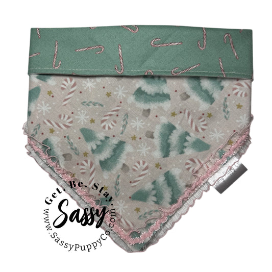 Sugarplum Pines Fancy Reversible Snapdana™ – Handmade Winter Wonderland Edition