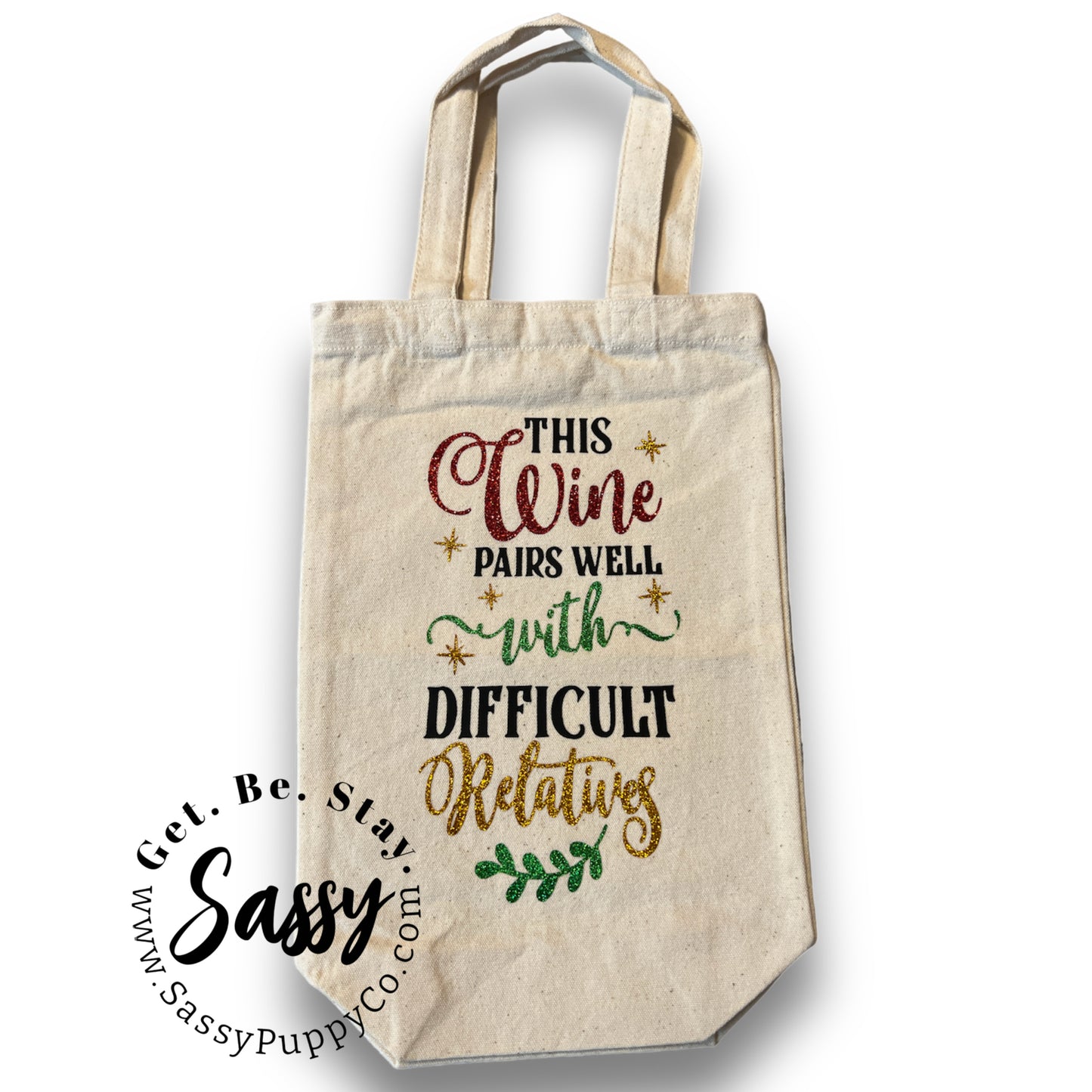 This Wine Pairs Well Canvas Tote Gift Bag