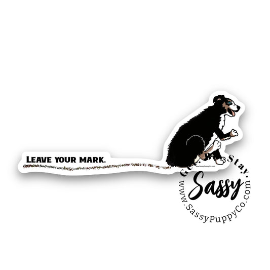 Leave Your Mark Australian Shepherd Decal