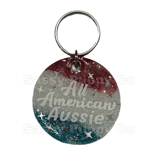 All American Aussie Large Dog Tag