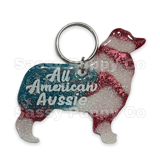 All American Aussie Key Chain